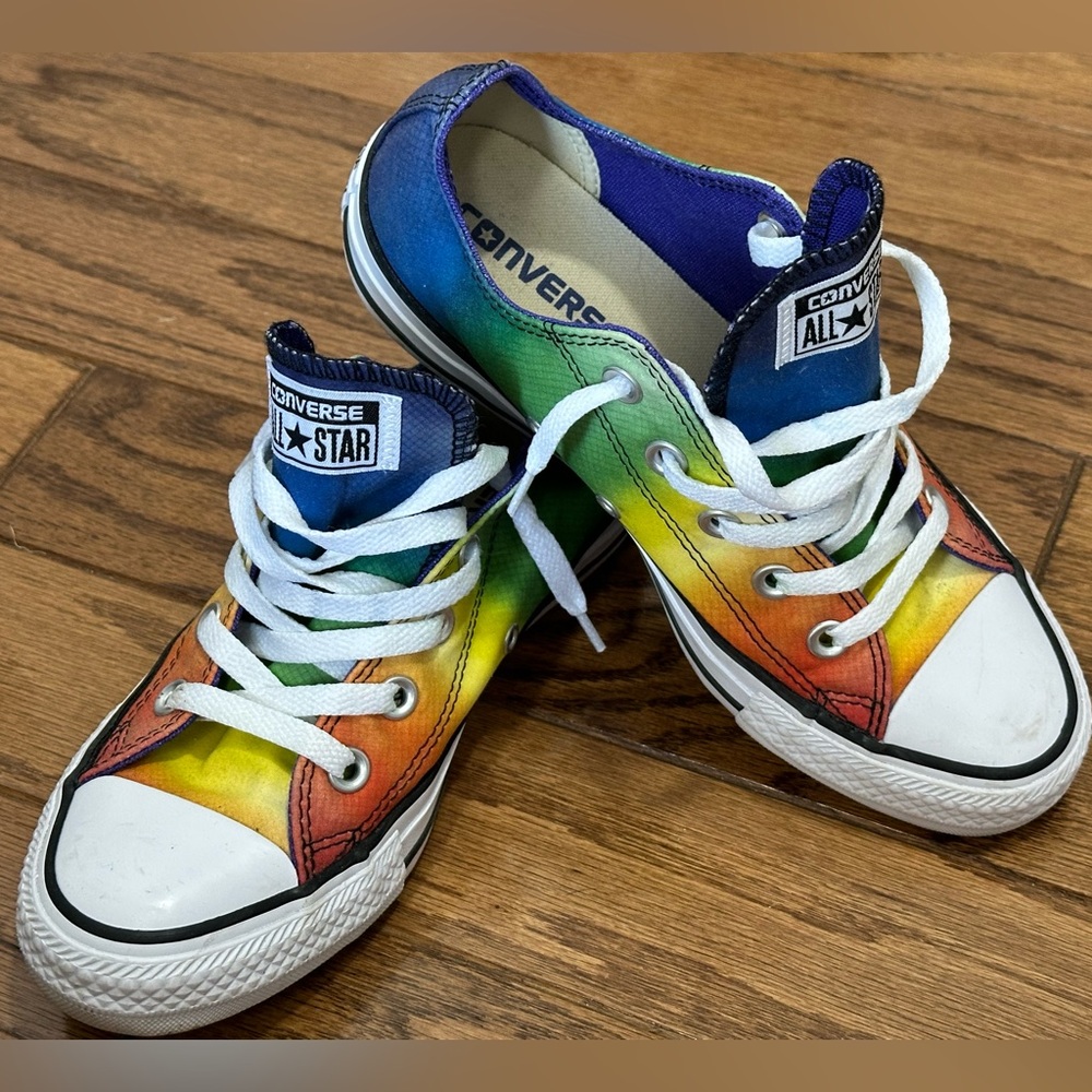 Converse Tie Dyed Sneakers M4W6 Diversity Equality Love Pride Rainbow Streetwear